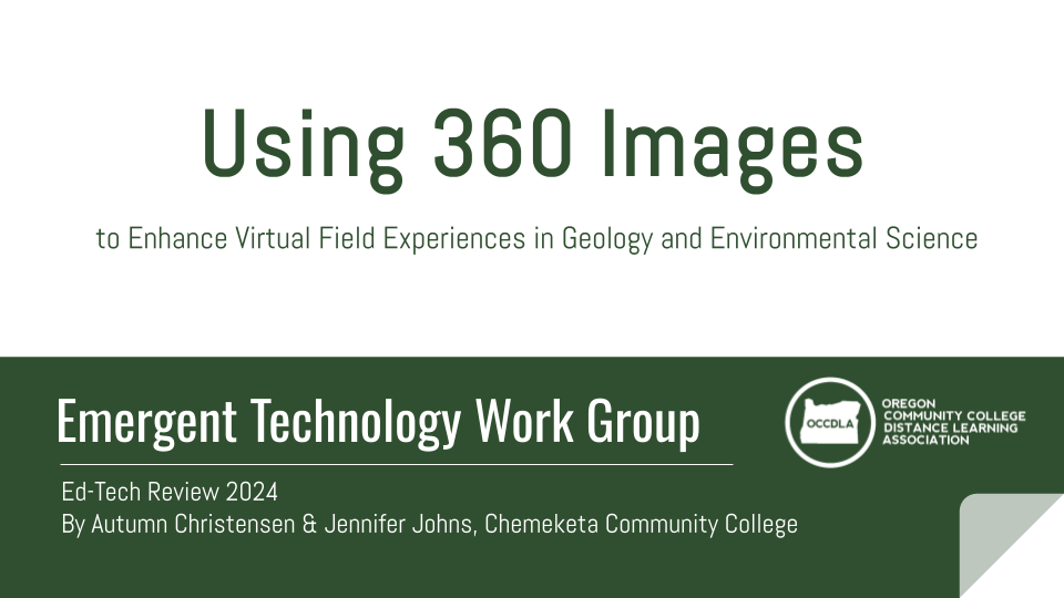 360 Media to Enhance Virtual Field Experiences